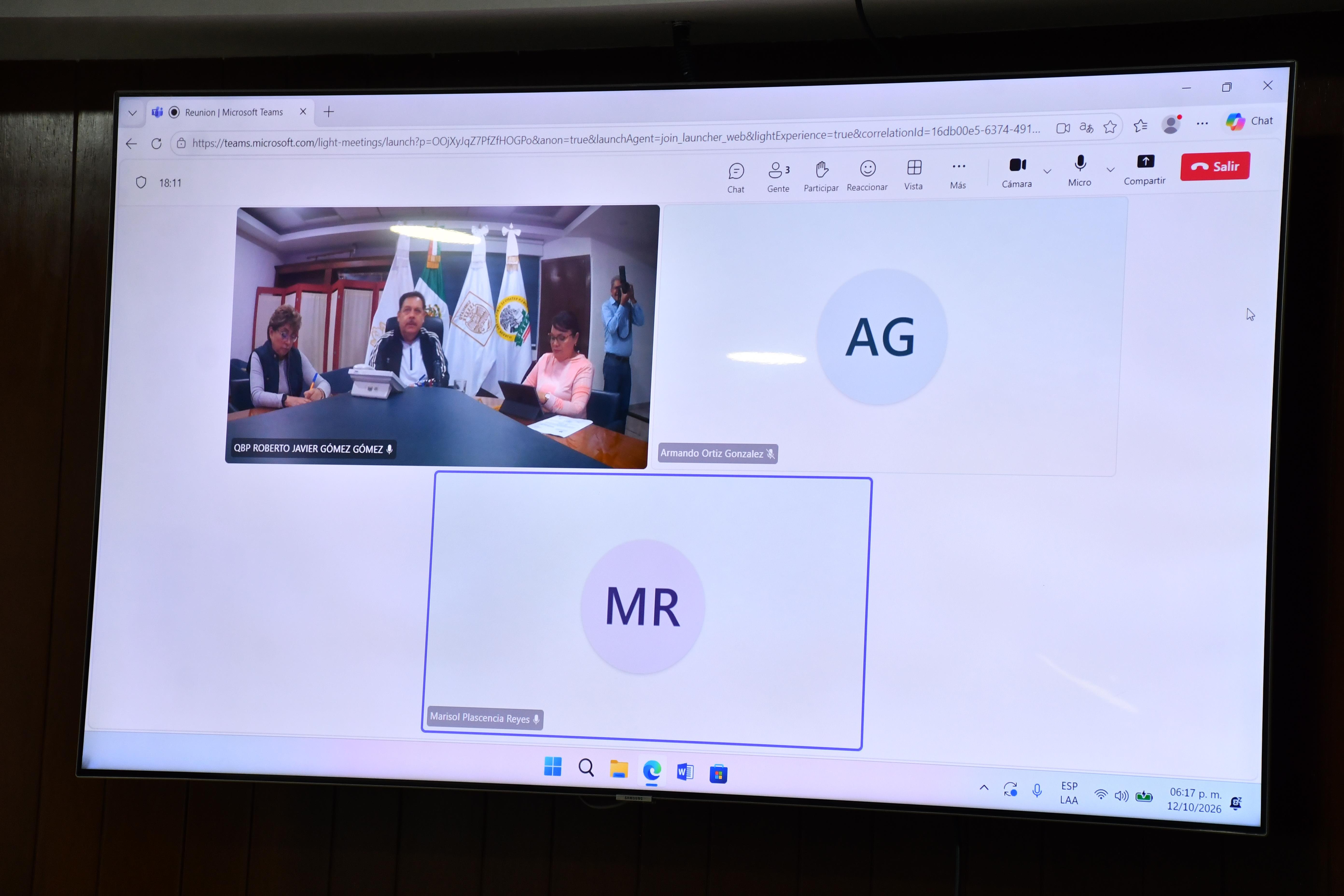  Reunión a distancia, Tema: Incremento Salarial